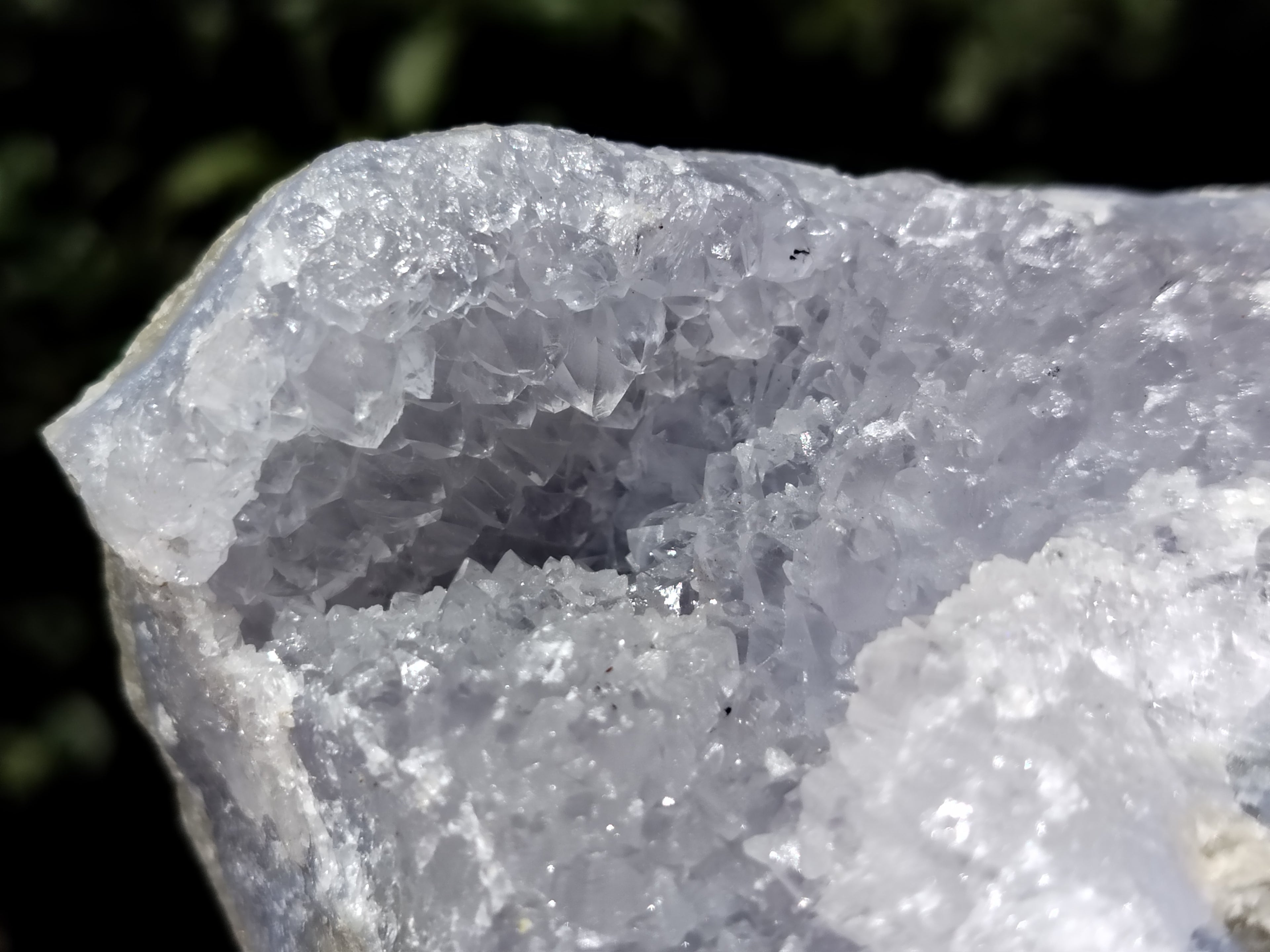 Natural Blue Lace Agate Geode Specimens x 2 From Nsanje, Malawi - Toprock Gemstones and Minerals 
