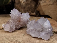 Natural Amethyst Spirit Quartz Clusters x 12 From Boekenhouthoek, South Africa - Toprock Gemstones and Minerals 