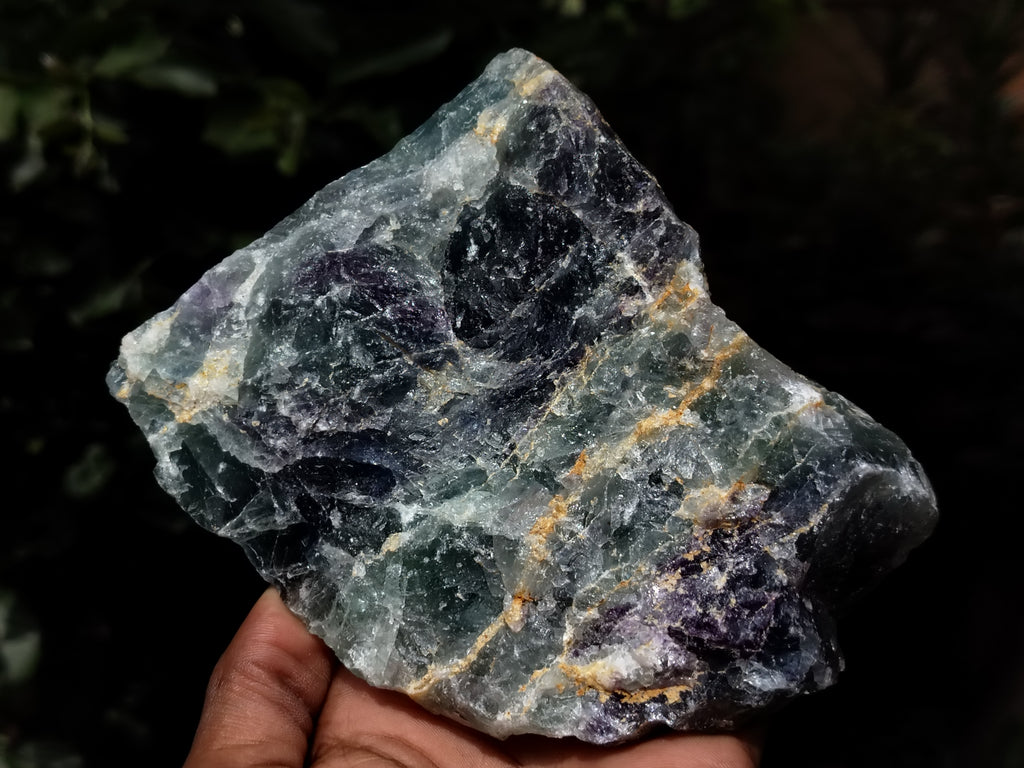 Polished On One Side Watermelon Fluorite Specimens x 2 From Uis, Namibia - Toprock Gemstones and Minerals 