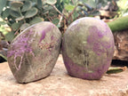 Polished Stichtite Standing Free Forms x 3 From Barberton, South Africa - Toprock Gemstones and Minerals 
