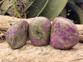 Polished Stichtite Standing Free Forms x 3 From Barberton, South Africa - Toprock Gemstones and Minerals 
