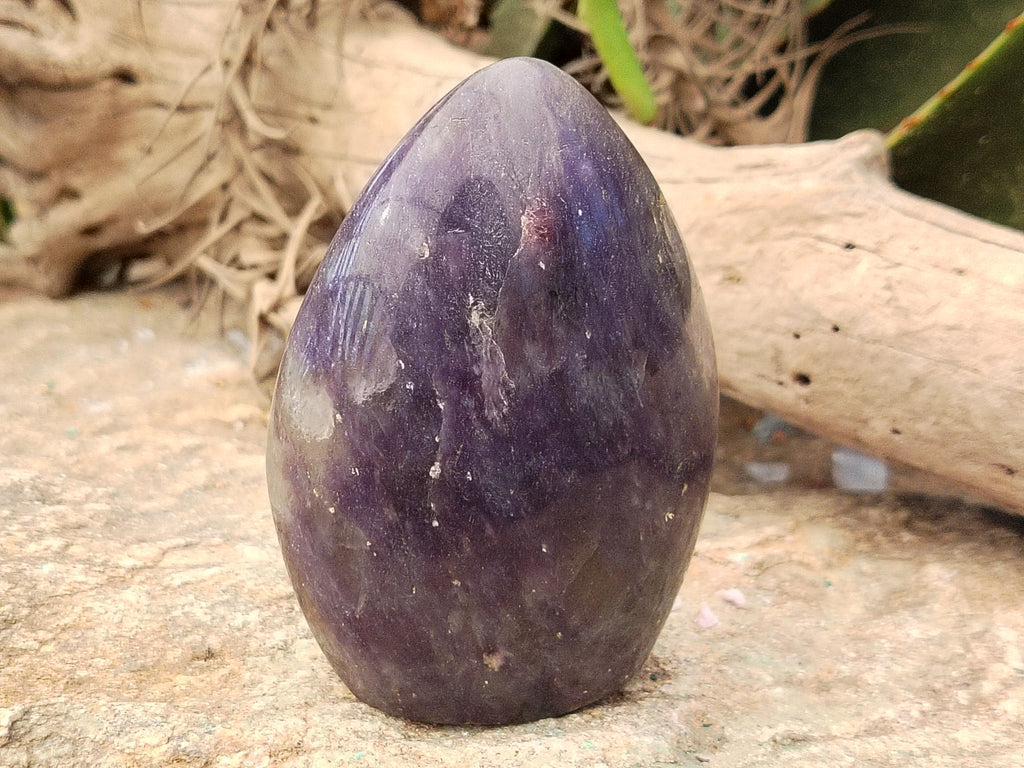 Polished Lepidolite with Pink Rubellite Tourmaline Standing Free Forms x 4 From Madagascar - Toprock Gemstones and Minerals 