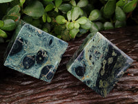 Polished Stromatolite Jasper Cubes x 4 From Madagascar