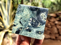 Polished Stromatolite Jasper Cubes x 4 From Madagascar