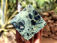 Polished Stromatolite Jasper Cubes x 4 From Madagascar