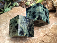 Polished Stromatolite Jasper Cubes x 4 From Madagascar