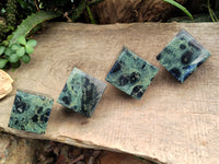 Polished Stromatolite Jasper Cubes x 4 From Madagascar