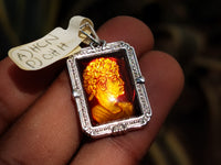 Polished Baltic Amber Earring and Pendant Sets on Sterling Silver - Sold Per Set - From Poland
