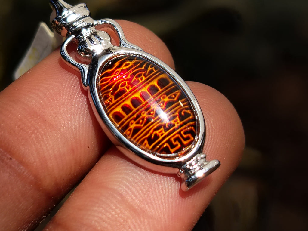 Polished Baltic Amber Earring and Pendant Sets on Sterling Silver - Sold Per Set - From Poland - Toprock Gemstones and Minerals 