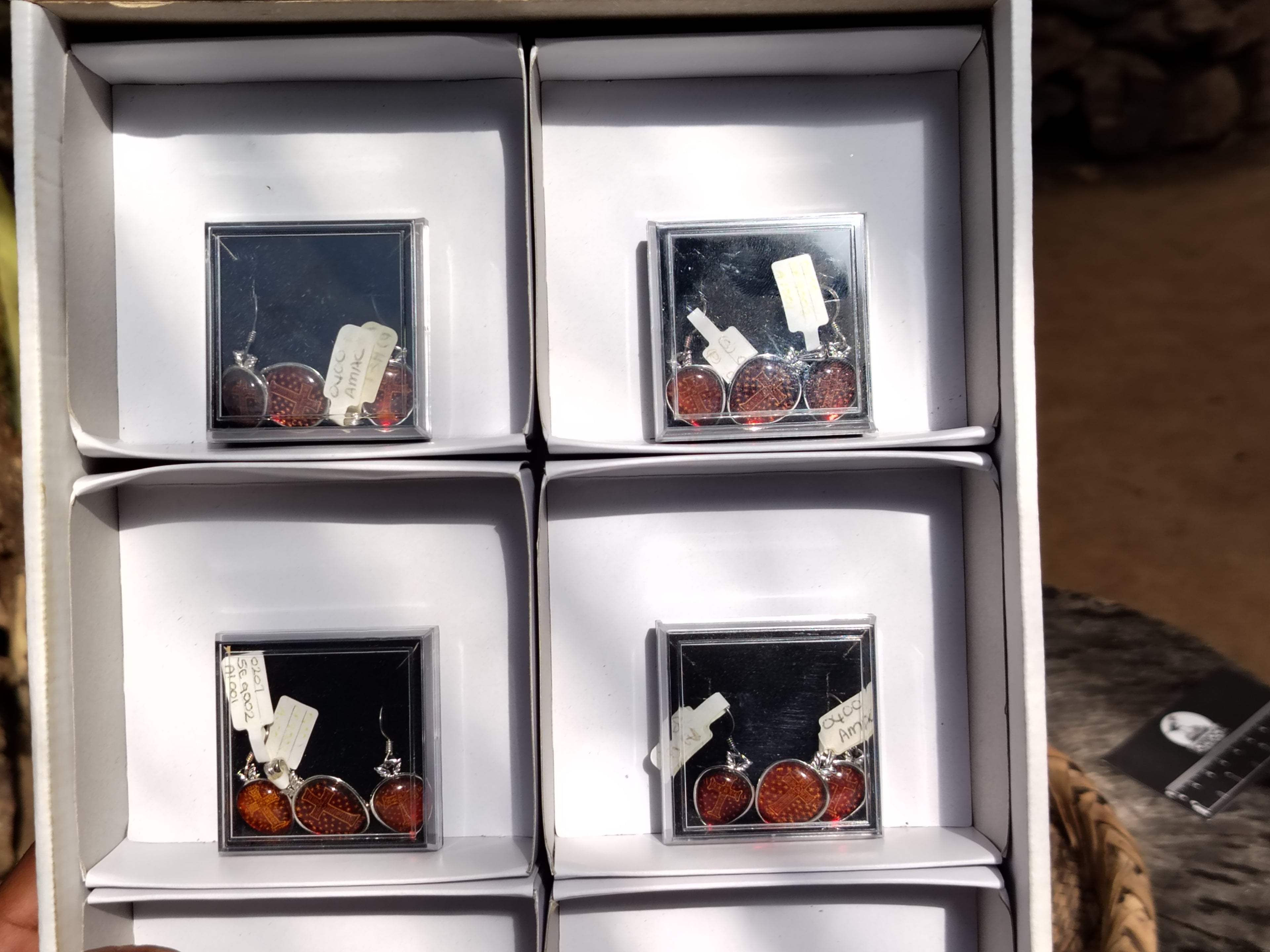 Polished Baltic Amber Earring and Pendant Sets on Sterling Silver - Sold Per Set - From Poland - Toprock Gemstones and Minerals 