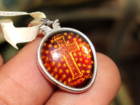 Polished Baltic Amber Earring and Pendant Sets on Sterling Silver - Sold Per Set - From Poland