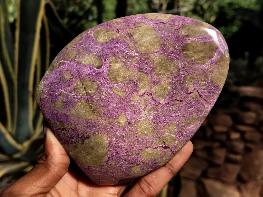 Polished Stichtite Standing Free Forms x 2 From Barberton, South Africa - Toprock Gemstones and Minerals 