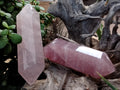 Polished Double Terminated Rose Quartz Points x 3 From Ambatondrazaka, Madagascar - Toprock Gemstones and Minerals 