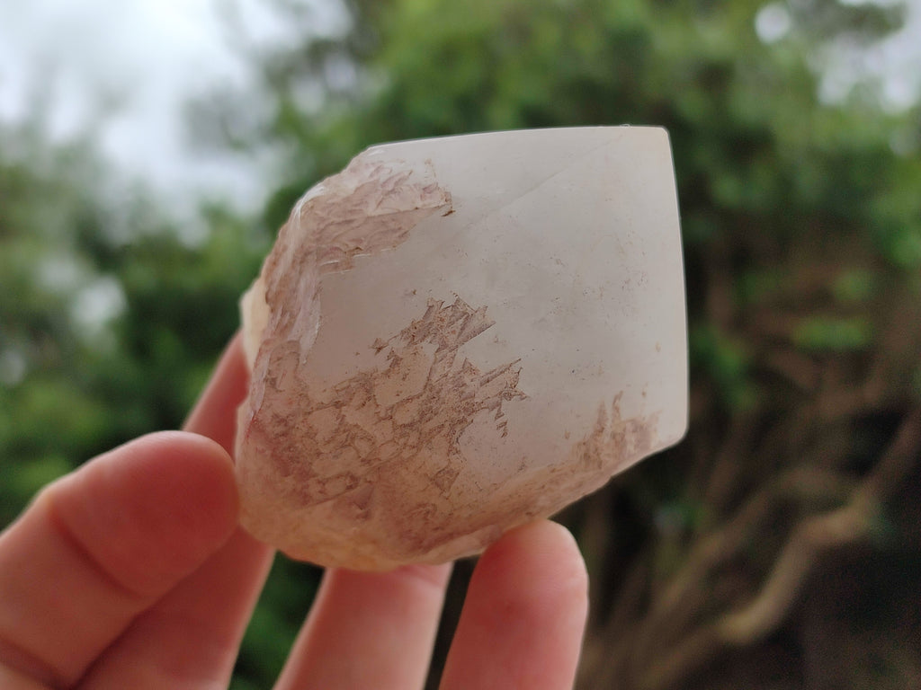 Polished White Candle Quartz Crystals x 15 From Madagascar - Toprock Gemstones and Minerals 