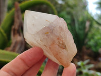 Polished White Candle Quartz Crystals x 15 From Madagascar