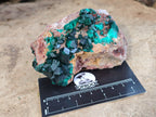 Natural Rare Dioptase with Fibrous Malachite Specimens x 4 From Likasi, Congo - Toprock Gemstones and Minerals 