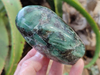 Polished Emerald Mica In Matrix with Ruby Corundum Standing Free Forms x 4 From Mutoko, Zimbabwe - Toprock Gemstones and Minerals 