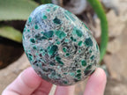 Polished Emerald Mica In Matrix with Ruby Corundum Standing Free Forms x 4 From Mutoko, Zimbabwe - Toprock Gemstones and Minerals 