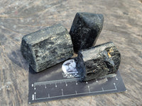 Natural Black Tourmaline Double Terminated Crystals x 24 From Zimbabwe