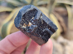 Natural Black Tourmaline Double Terminated Crystals x 24 From Zimbabwe - Toprock Gemstones and Minerals 