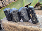 Natural Black Tourmaline Double Terminated Crystals x 24 From Zimbabwe - Toprock Gemstones and Minerals 