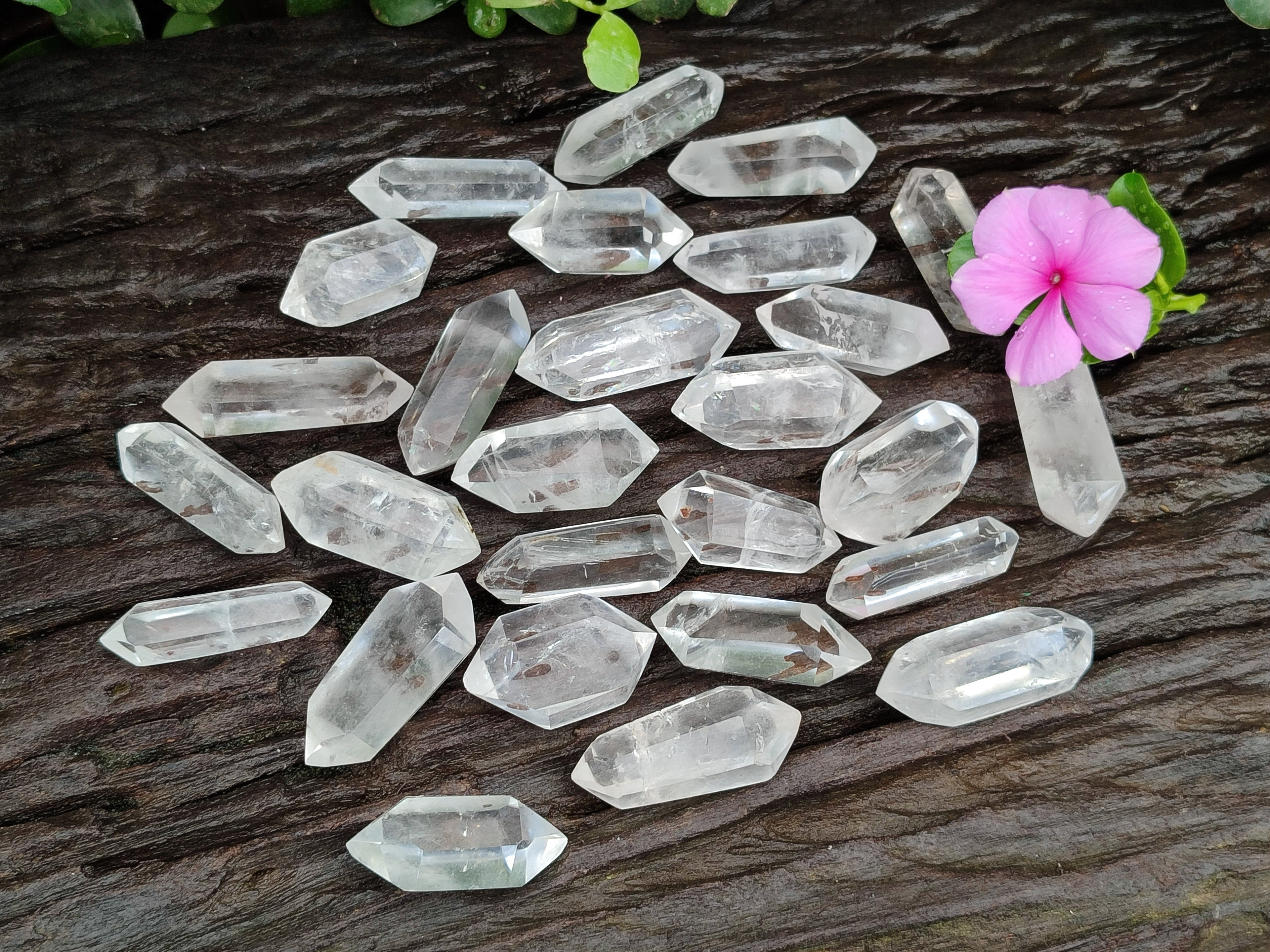 Polished Double Terminated Quartz Crystals x 35 From Madagascar - Toprock Gemstones and Minerals 