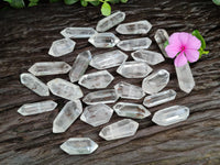 Polished Double Terminated Quartz Crystals x 35 From Madagascar