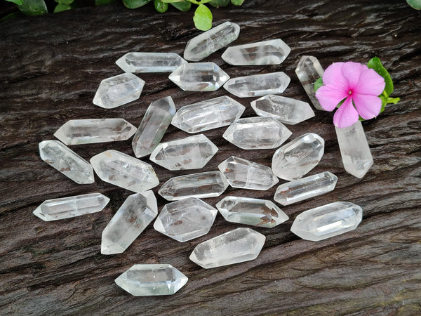 Polished Double Terminated Quartz Crystals x 35 From Madagascar