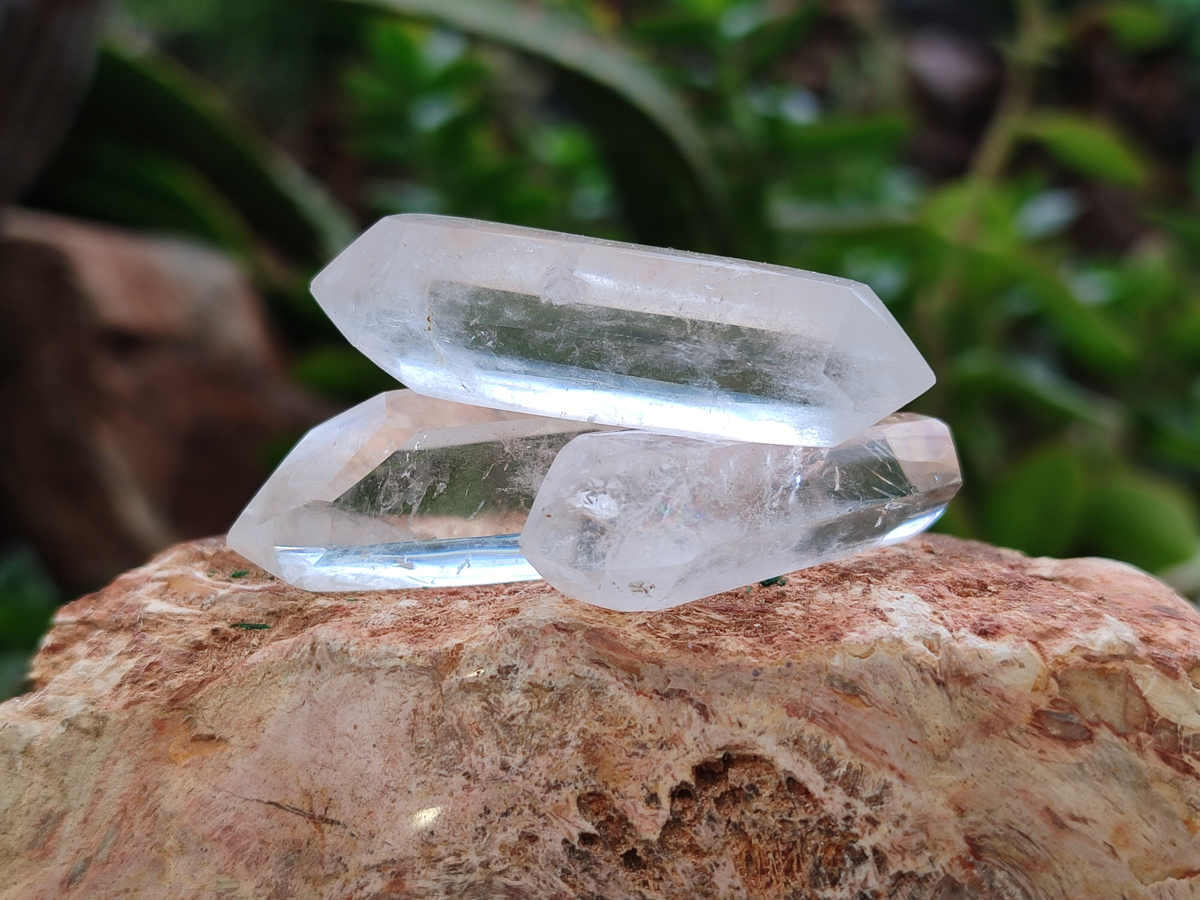 Polished Double Terminated Quartz Crystals x 35 From Madagascar - Toprock Gemstones and Minerals 