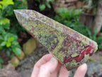 Polished Bastite Dragons Blood Stone Points x 3 From Tshipise, South Africa - Toprock Gemstones and Minerals 