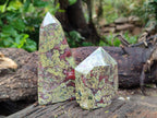 Polished Bastite Dragons Blood Stone Points x 3 From Tshipise, South Africa - Toprock Gemstones and Minerals 