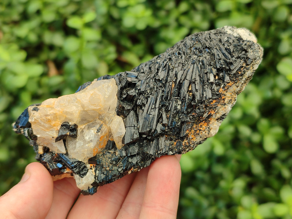Natural Black Tourmaline On Quartz Matrix Specimens x 6 From Zimbabwe - Toprock Gemstones and Minerals 