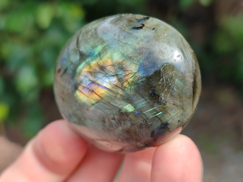 Polished Labradorite Palm Stones x 16 From Tulear, Madagascar - Toprock Gemstones and Minerals 