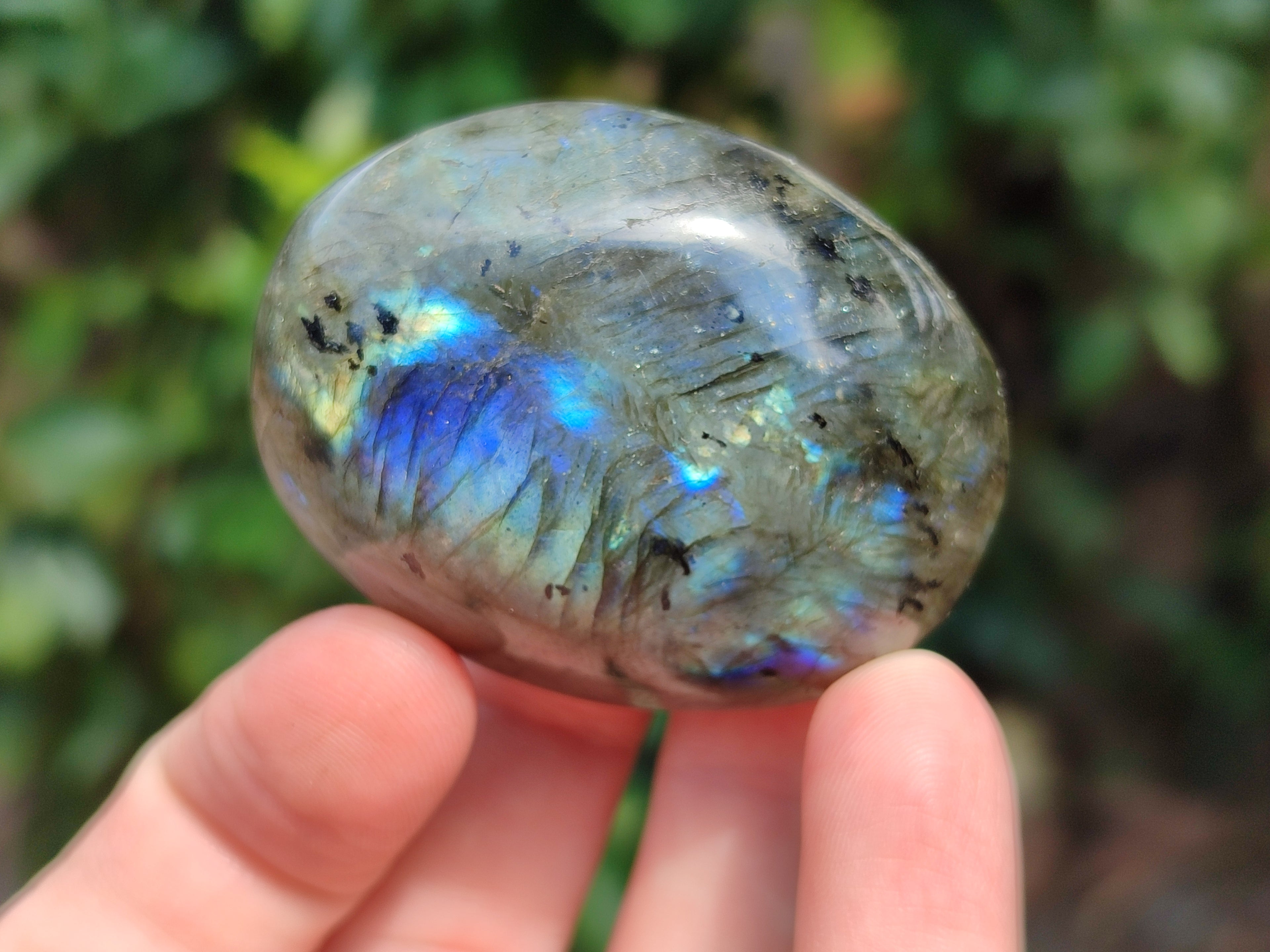 Polished Labradorite Palm Stones x 16 From Tulear, Madagascar - Toprock Gemstones and Minerals 