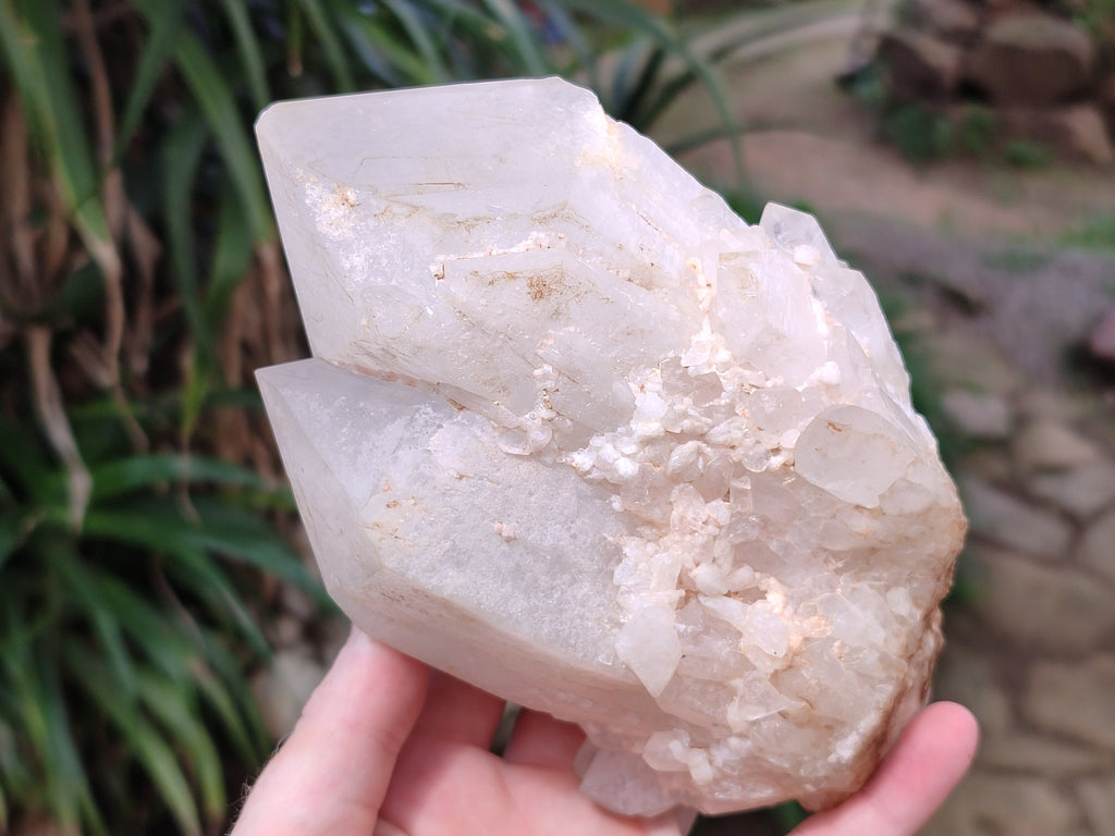 Natural Quartz Clusters x 3 From Madagascar - Toprock Gemstones and Minerals 