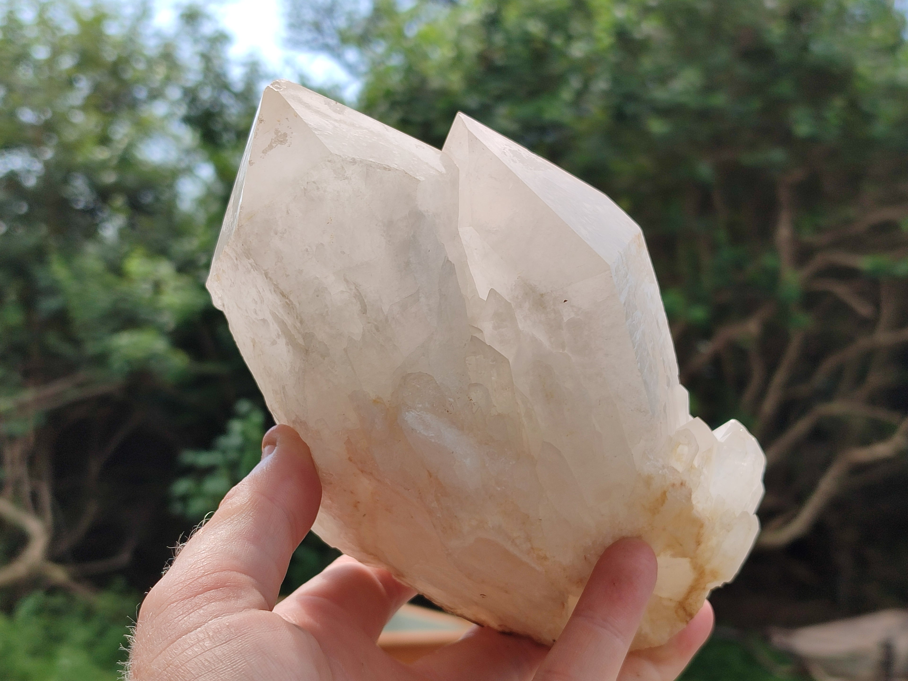 Natural Quartz Clusters x 3 From Madagascar - Toprock Gemstones and Minerals 