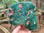 Polished On One Side Emerald Mtorolite Plates x 2 From Mutorashanga, Zimbabwe - Toprock Gemstones and Minerals 