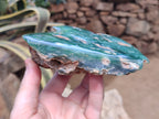 Polished On One Side Emerald Mtorolite Plates x 2 From Mutorashanga, Zimbabwe - Toprock Gemstones and Minerals 