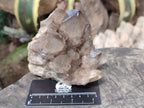 Natural Smokey Phantom Quartz Clusters x 2 From Luena, Congo - Toprock Gemstones and Minerals 