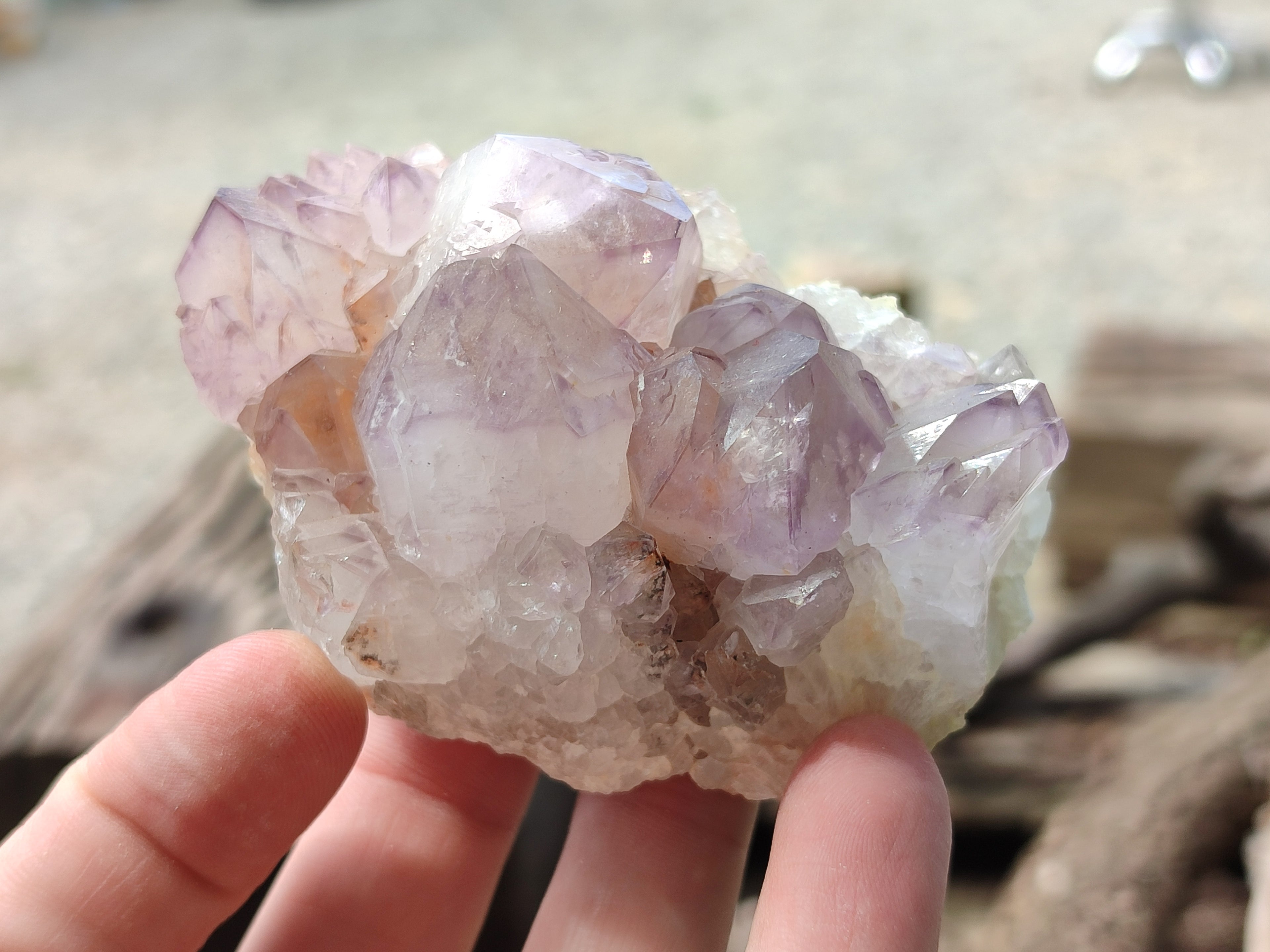 Natural Dark Amethyst Spirit Quartz Clusters x 6 From Boekenhouthoek, South Africa - Toprock Gemstones and Minerals 