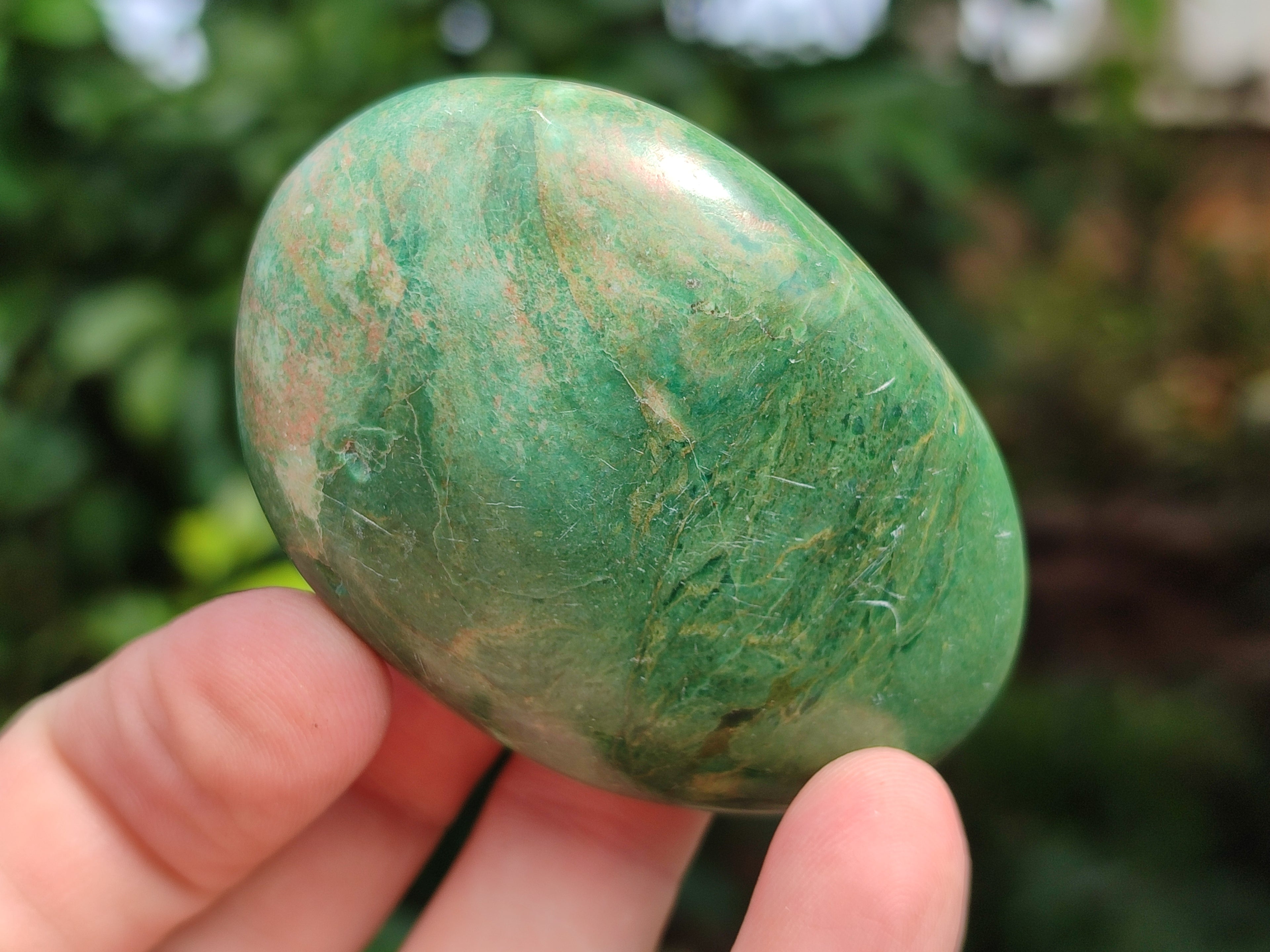 Polished Verdite Galet-Pal Stones x 24 From Zimbabwe - Toprock Gemstones and Minerals 