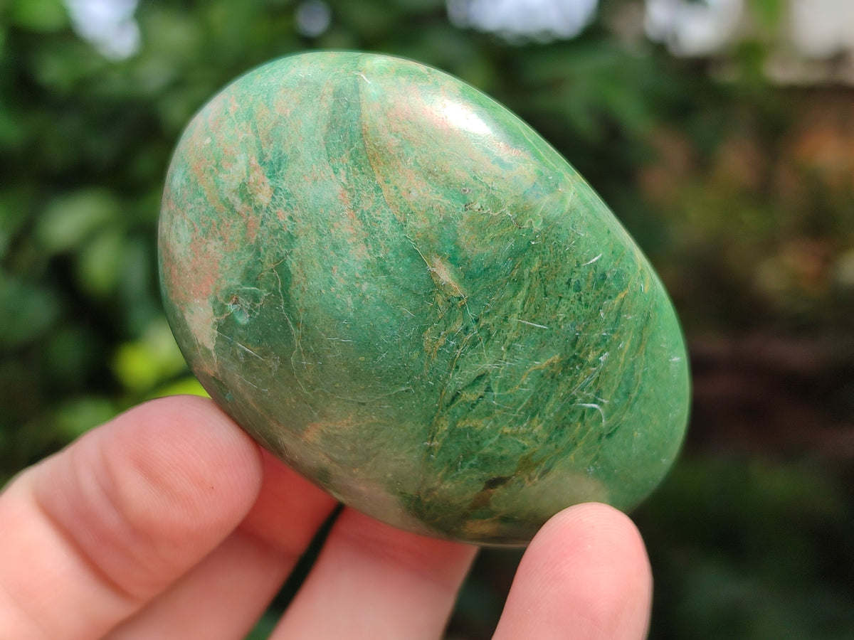 Polished Verdite Galet-Pal Stones x 24 From Zimbabwe - Toprock Gemstones and Minerals 