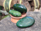 Polished Verdite Galet-Pal Stones x 24 From Zimbabwe - Toprock Gemstones and Minerals 