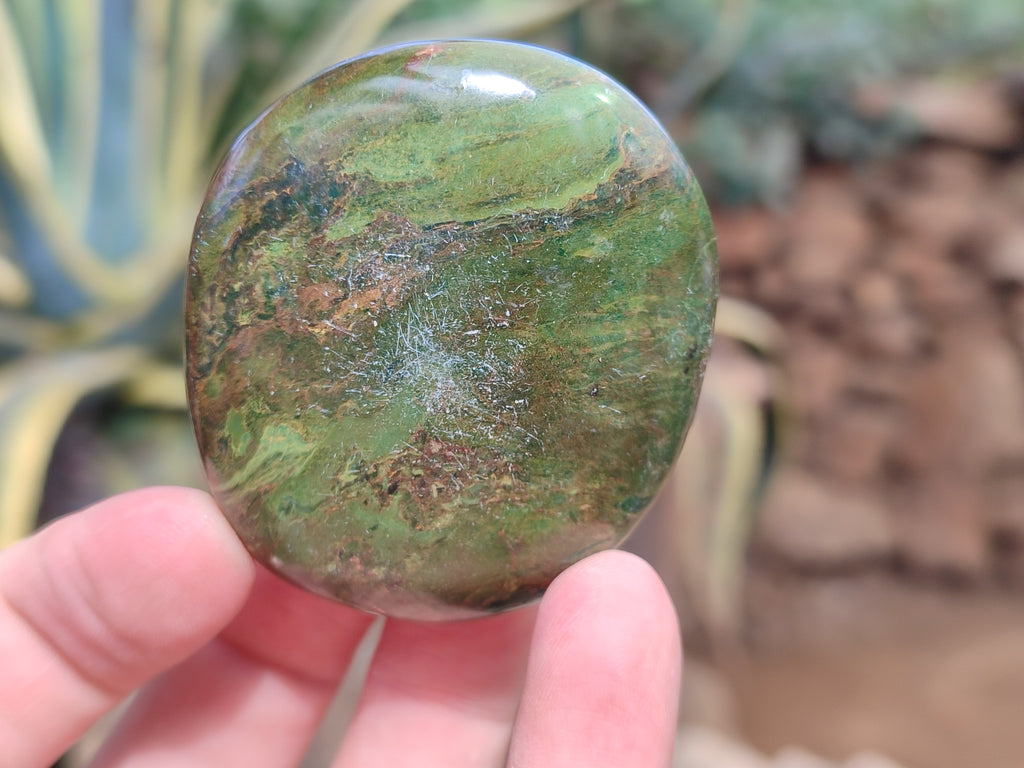 Polished Verdite Galet-Pal Stones x 24 From Zimbabwe - Toprock Gemstones and Minerals 