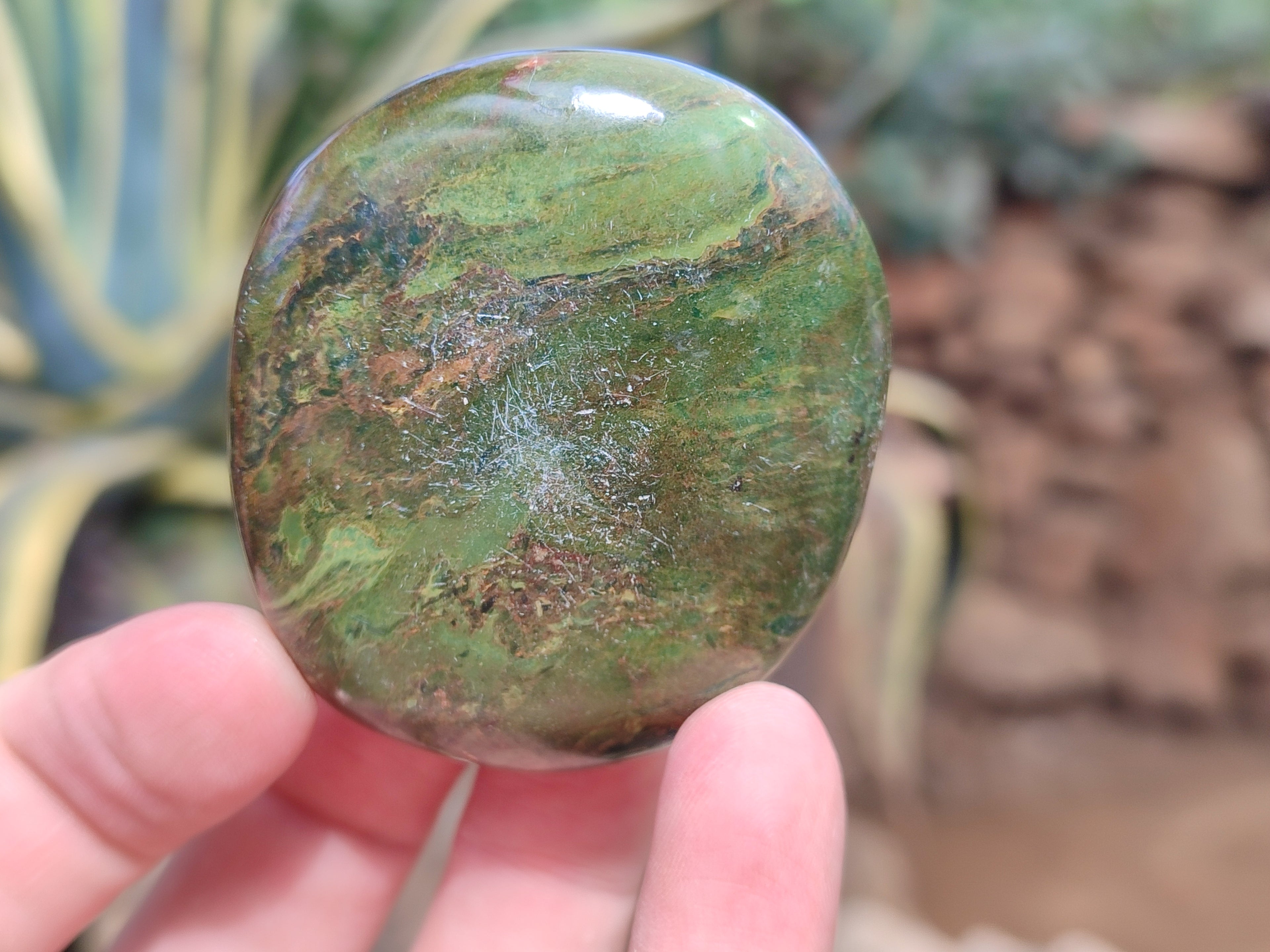 Polished Verdite Galet-Pal Stones x 24 From Zimbabwe - Toprock Gemstones and Minerals 