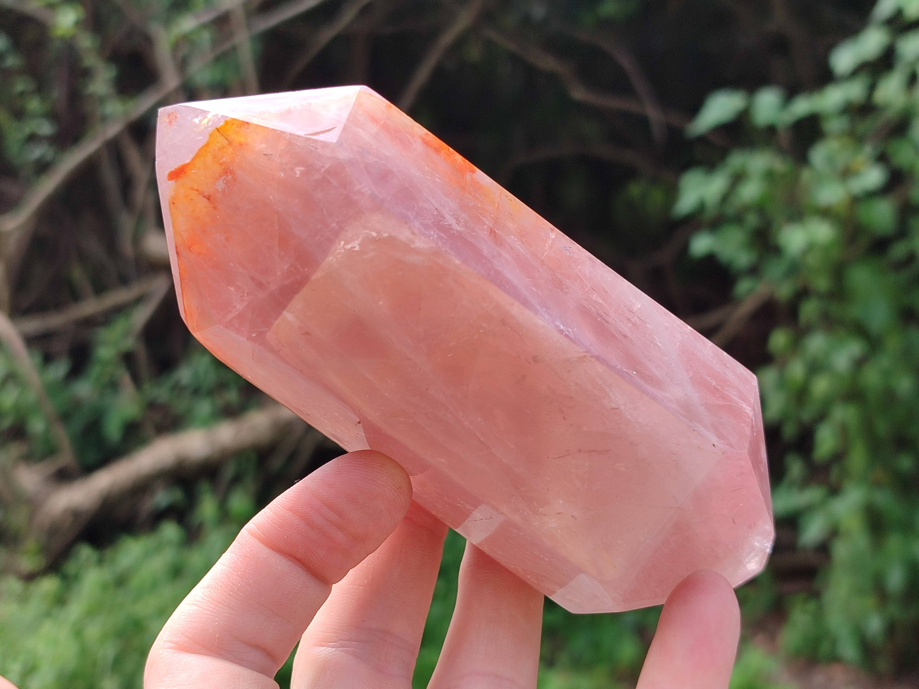 Polished Double Terminated Rose Quartz Points x 4 From Ambatondrazaka, Madagascar - Toprock Gemstones and Minerals 