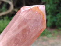 Polished Double Terminated Rose Quartz Points x 4 From Ambatondrazaka, Madagascar
