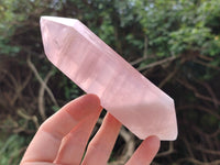 Polished Double Terminated Rose Quartz Points x 4 From Ambatondrazaka, Madagascar