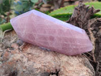 Polished Double Terminated Rose Quartz Points x 4 From Ambatondrazaka, Madagascar