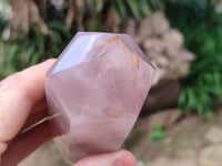 Polished Double Terminated Rose Quartz Points x 4 From Ambatondrazaka, Madagascar